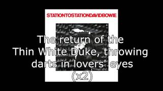 Station to Station  David Bowie  Lyrics [upl. by Holleran]