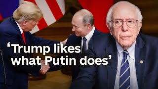 Bernie Sanders on Trump’s alignment with Russia [upl. by Birkle271]