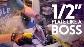 How To Cut Aluminum Plate At Home  DIY [upl. by Nalaf]