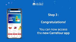 Steps to access the new Carrefour App [upl. by Odnalro]