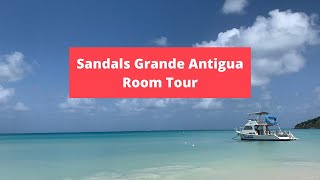 Sandals Grande Antigua Mediterranean Club Level Suite Tour [upl. by Courtund]