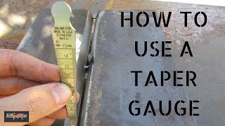 Welding inspection aid  How to use a Taper Gauge [upl. by Anigue]