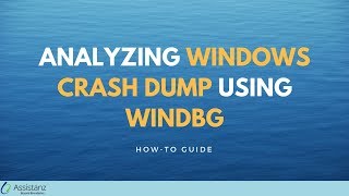 Analyzing Windows crash dump using WINDBG [upl. by Yellas365]