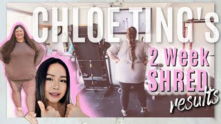 I TRIED THE CHLOE TING 2 Week Shred Challenge with 200 lbs to lose  WEIGHT LOSS JOURNEY  Results [upl. by Xonnel]