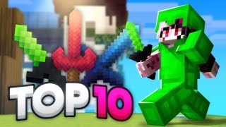 Top 10 Minecraft PVP Texture Packs MCPEBedrock 121 [upl. by Selmner]