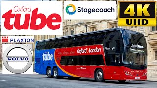 Stagecoach Oxford Tube Oxford to London Plaxton Panorama Body Volvo B11RLET Coach 50425YX70LUH [upl. by Egroej]