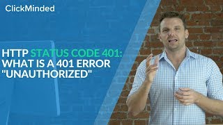 HTTP Status Code 401 What Is a 401 Error quotUnauthorizedquot Response Code [upl. by Callista]