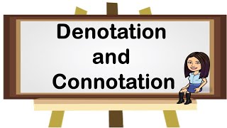 Denotation and Connotation  English  English 46  Teacher Beth Class TV [upl. by Assenad]