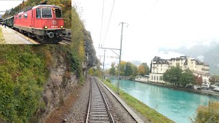 ★ 4K 🇨🇭Cab ride Vallorbe  Payerne  Lyss  Interlaken Switzerland 102020 [upl. by Neicul906]