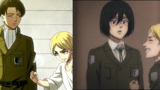 Historia punched 2 AckermansAttack on titan [upl. by Waldo]