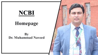 Bioinformatics NCBI Home Page  Lecture 1 Part 1 by Dr Muhammad Naveed [upl. by Anstice]