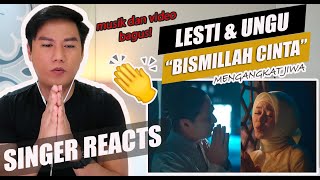 Ungu amp Lesti  Bismillah Cinta Official Music Video  SINGER REACTION [upl. by Eenad]