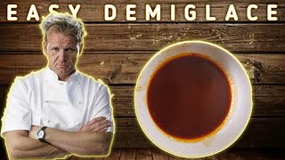 HOW TO MAKE EASY DEMIGLACE HOMEMADE GORDON RAMSEY RECIPE  ESPAGNOLE SAUCE [upl. by Terence]