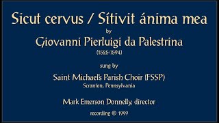 Sicut cervus  Sitívit ánima mea Palestrina [upl. by Nata]