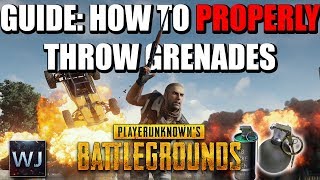 GUIDE How to PROPERLY throw GRENADES in PLAYERUNKNOWNs BATTLEGROUNDS PUBG [upl. by Amor684]