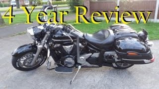 Yamaha XVS1300 Midnight Star 4 year Review [upl. by Garland]