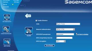 Sagemcom 2704R Basic WLAN Setup [upl. by Feodor]