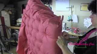 Upholstery How To Tuft A Headboard [upl. by Jadd]