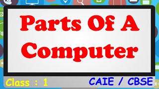 Parts of Computer  Class 1  CAIE  CBSE  NCERT  Computer Parts [upl. by Nerro]