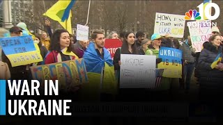 Hundreds rally in support of Ukraine in Boston [upl. by Aniri758]