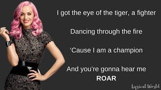 Roar  Katy Perry Lyrics [upl. by Adirahs]