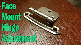 Adjusting Face Mount Cabinet Door Hinges [upl. by Cacie]