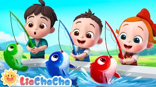 12345 Once I Caught a Fish Alive  Number Song  Kids Songs amp Nursery Rhymes  LiaChaCha [upl. by Aiza]