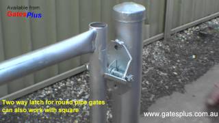 Gate Latch 2 way for round pipe and square [upl. by Cortie]