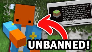 How to get UNBANNED from Minecraft Bedrock [upl. by Aikenahs]