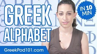 Review Greek Alphabet in 10 minutes  Write and Read Greek [upl. by Eiuqnimod11]