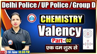 Valency In Chemistry  संयोजकता Chemistry  Chemistry For Delhi PoliceHCMAWOTPOUP PoliceGroup D [upl. by Zoellick]