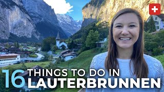 16 Things To Do In Lauterbrunnen Valley Switzerland  Free Map [upl. by Htidra]