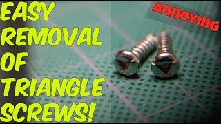 HOW TO REMOVE TRIANGLE SCREWS [upl. by Evan]