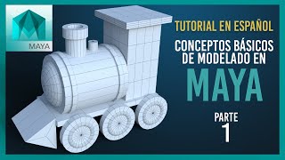 Conceptos básicos de modelado en Maya  Parte 1 [upl. by Oak213]