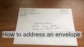 How to address\ fill out an envelope [upl. by Noorah]