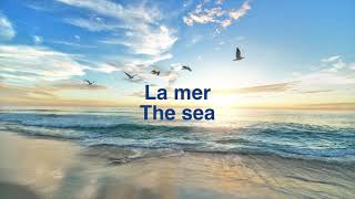 La Mer The Sea  with French lyrics and my English translation [upl. by Drain]