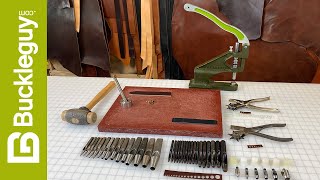 Comparison of Leather Hole Punch Tools amp How to Use Them [upl. by Olecram164]