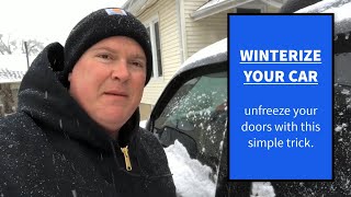 Never Have A Frozen Car Door Again With This Simple Hack [upl. by Leonsis218]