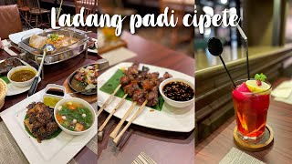 RESTORAN JAKARTA  LADANG PADI CIPETE [upl. by Anauqal]