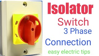 Isolator switch connection [upl. by Hartmann181]