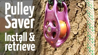 Install and safely retrieve pulley saver from the ground [upl. by Oluas]