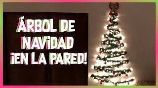 🎄 ÁRBOL de NAVIDAD en la PARED Adornos NAVIDEÑOS CHRISTMAS TREE decorations [upl. by Mieka]