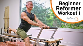 Beginner Pilates Reformer Workout 1  15 minutes [upl. by Tamer]