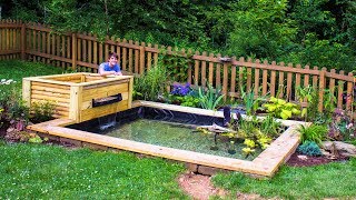 DIY Backyard Garden Pond [upl. by Lal]