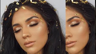 Greek Goddess Halloween Makeup Last Minute Costume [upl. by Scibert]