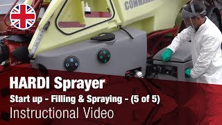 Instructional Video  HARDI sprayer start up  Filling amp Spraying  5 of 5 [upl. by Karen]