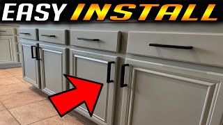 How to Install Kitchen Cabinet Handles EASY DIY [upl. by Phila]