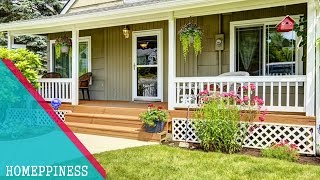 MUST SEE  30 Simple Front Porch Design Ideas  HOMEPPINESS [upl. by Naimad]