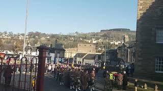 2022 Remembrance Sunday parade in Galashiels [upl. by Keeley]