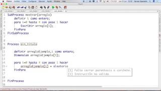 SubProcesos y Arreglos en PSeInt [upl. by Nawak]